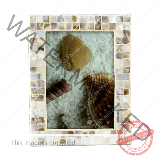 Mother of Pearl Frame 5x7 Your Puerto Rico / Caribbean Connection
