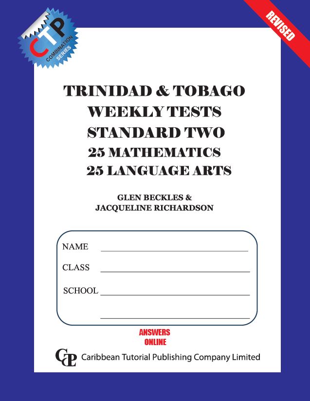Trinidad & Tobago Weekly Tests Standard 2 Revised Caribbean