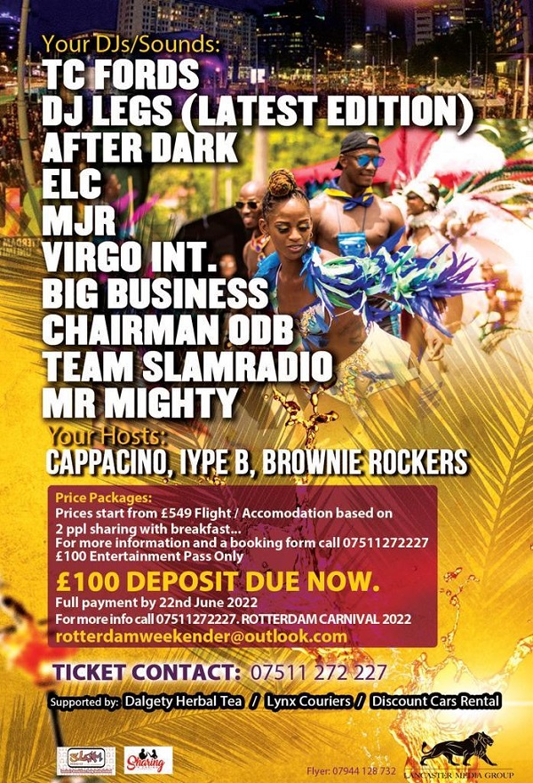 caribbean weekender 2022 All Roads Lead To Rotterdam Carnival Weekender 2022 CaribDirect