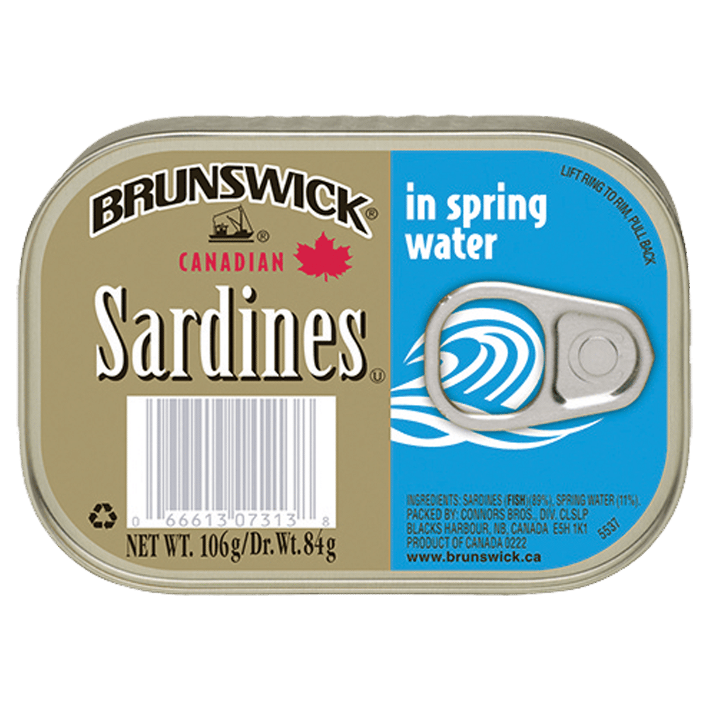 BRUNSWICK SARDINES IN SPRING WATER 3.75OZ Carib Import & Export Inc.