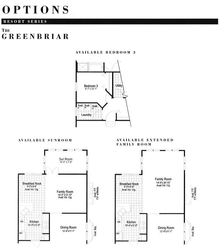 Carillon North The Greenbriar Floor Plans