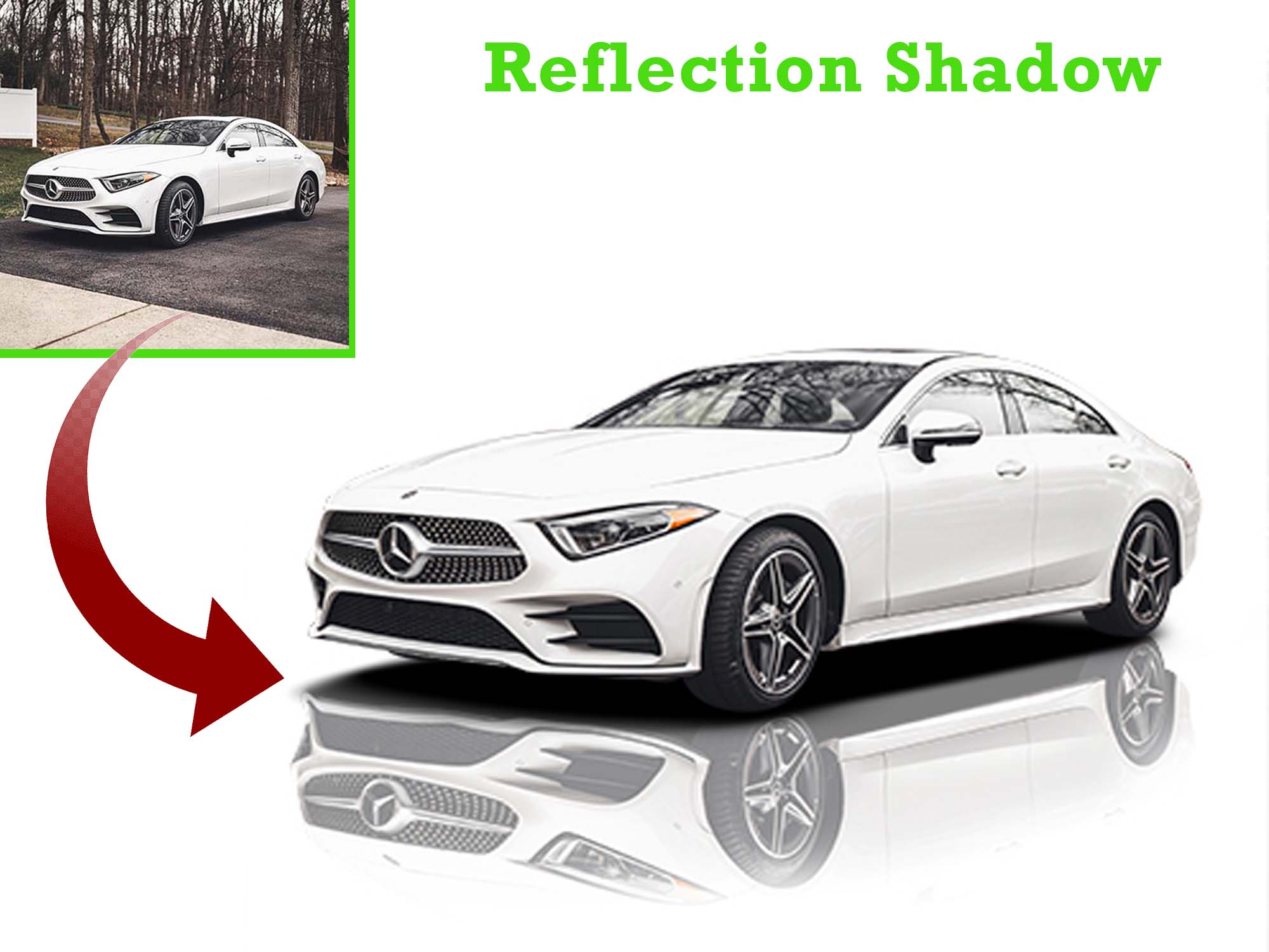 car reflection shadow creation carimageedit
