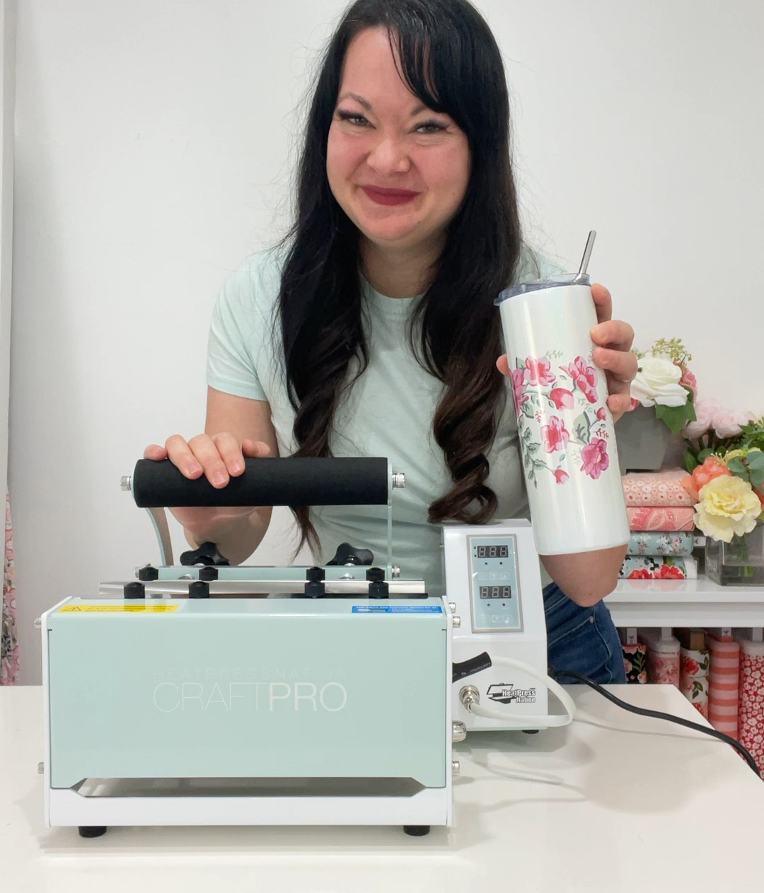 New Mint and Pink CraftPro Press available at Heat Press Nation