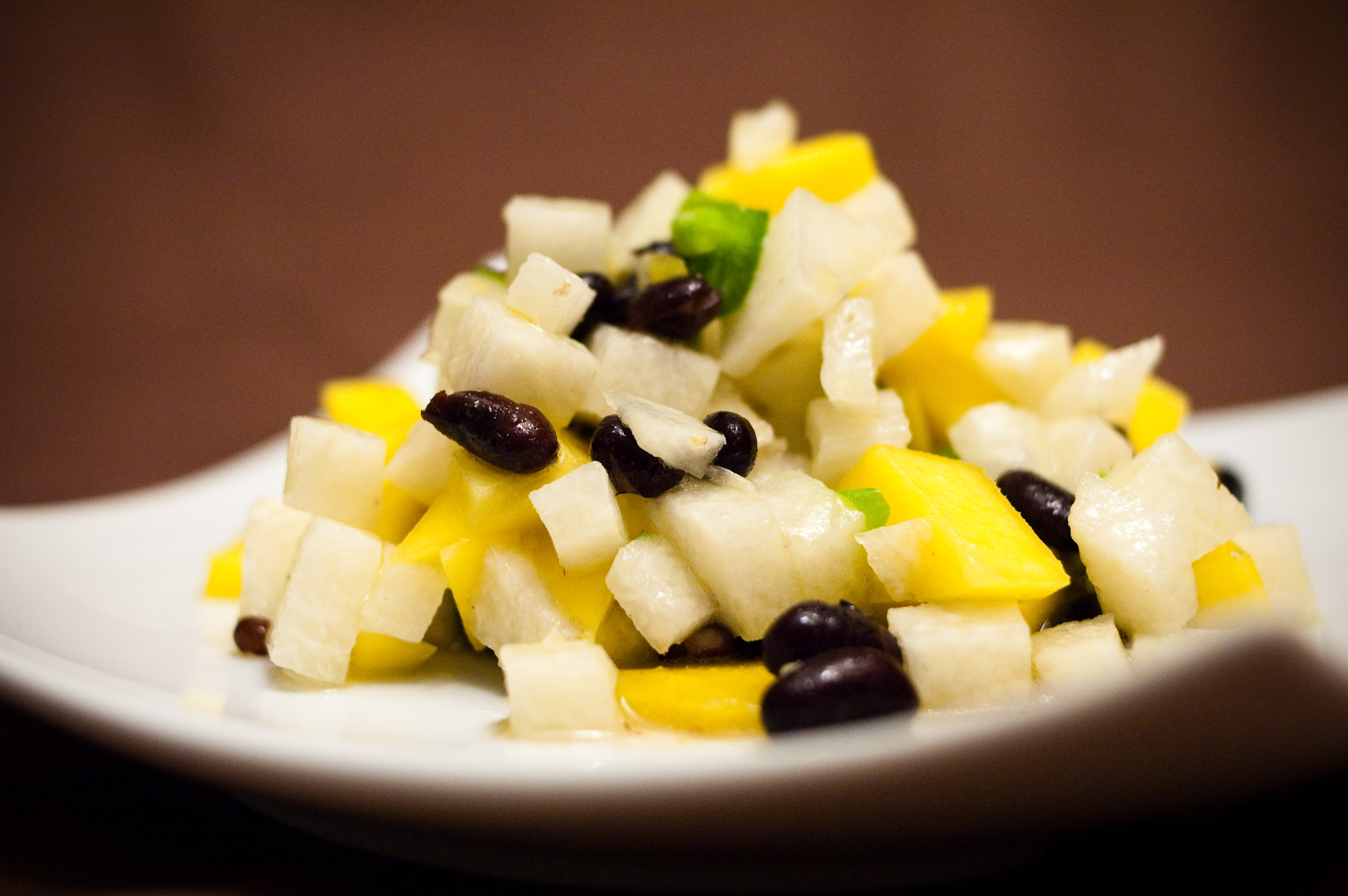 Mango, Jicama, and Black Bean Salad Caring Carrot