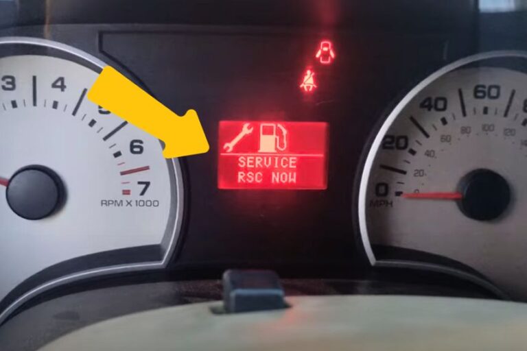 I Figured out How to Turn off the "Service RSC Now" on the Ford