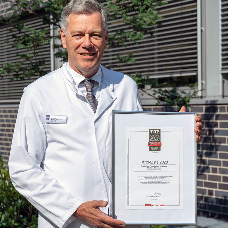 Dr. Albrecht KrauseBergmann erneut mit dem FocusSiegel