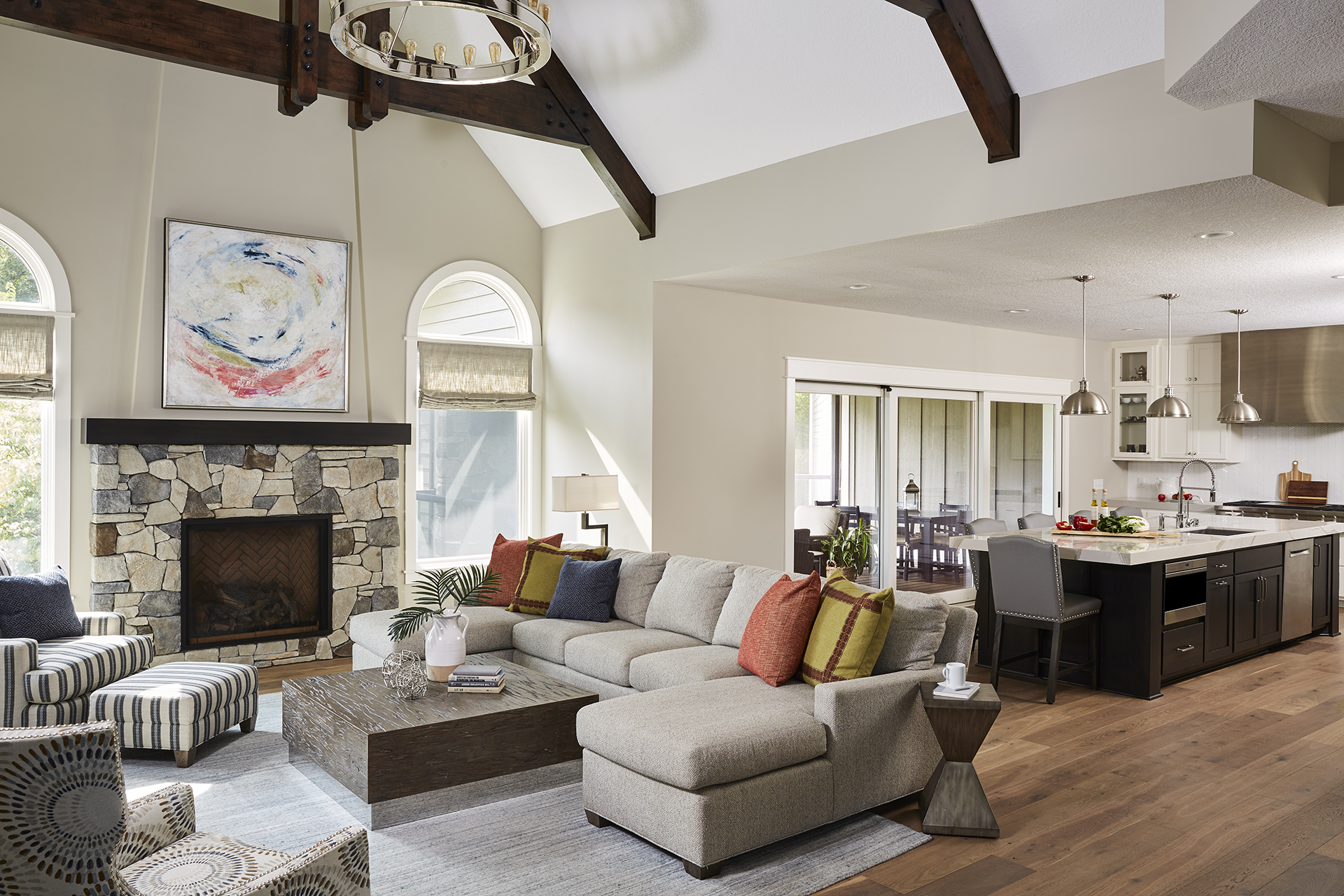 Jordan Project Reveal Living Room, Kitchen, and Dining Room Carla