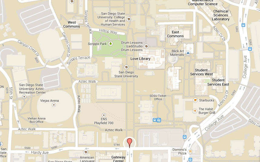 SDSU Map Beach pollution