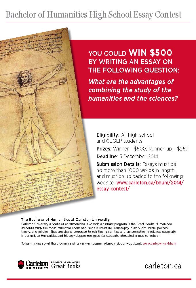 Humanities and Sciences Essay Contest Winners Bachelor of Humanities