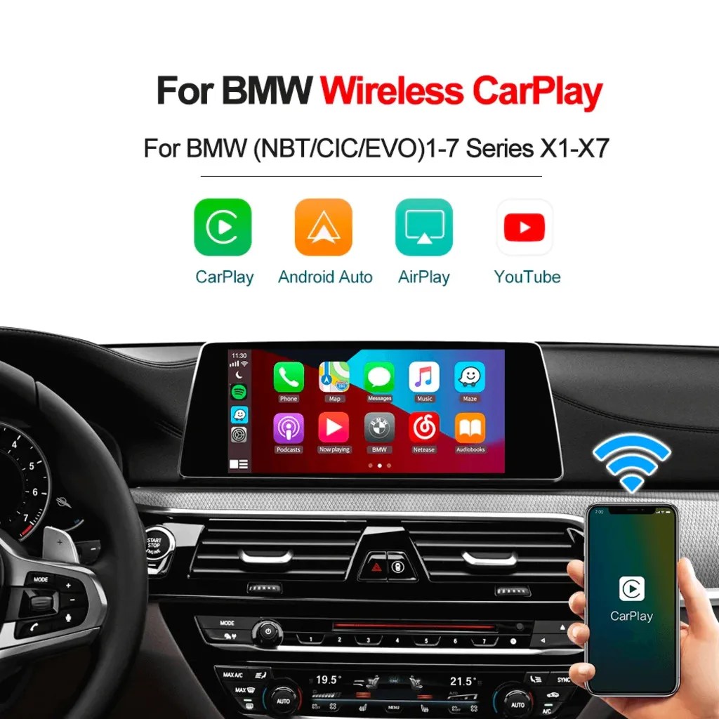Wireless Apple CarPlay Android Auto Module CarPlay MMI Retrofit for BMW