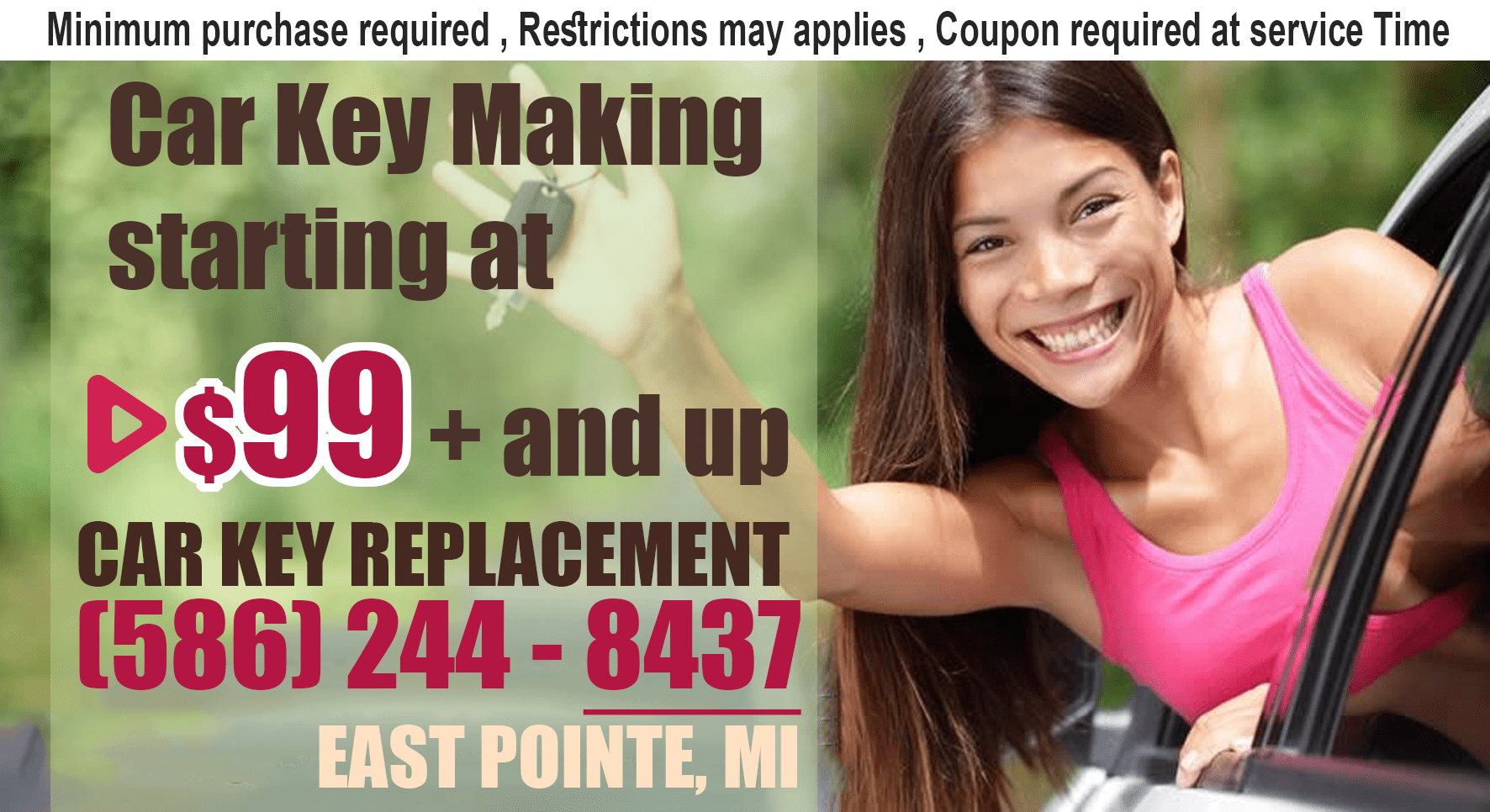 Car Locksmith East Pointe MI, car keys, lockout rescue, etc