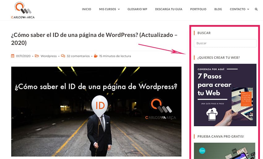 ¿Qué es Barra Lateral o Sidebar? Definición y usos. Glosario