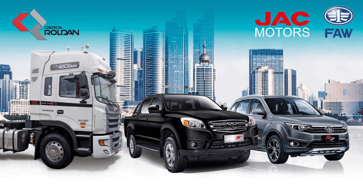 Comercial Roldán. JAC, Jetour, SANY, Zongshen, Textron, YTO, Bianchi