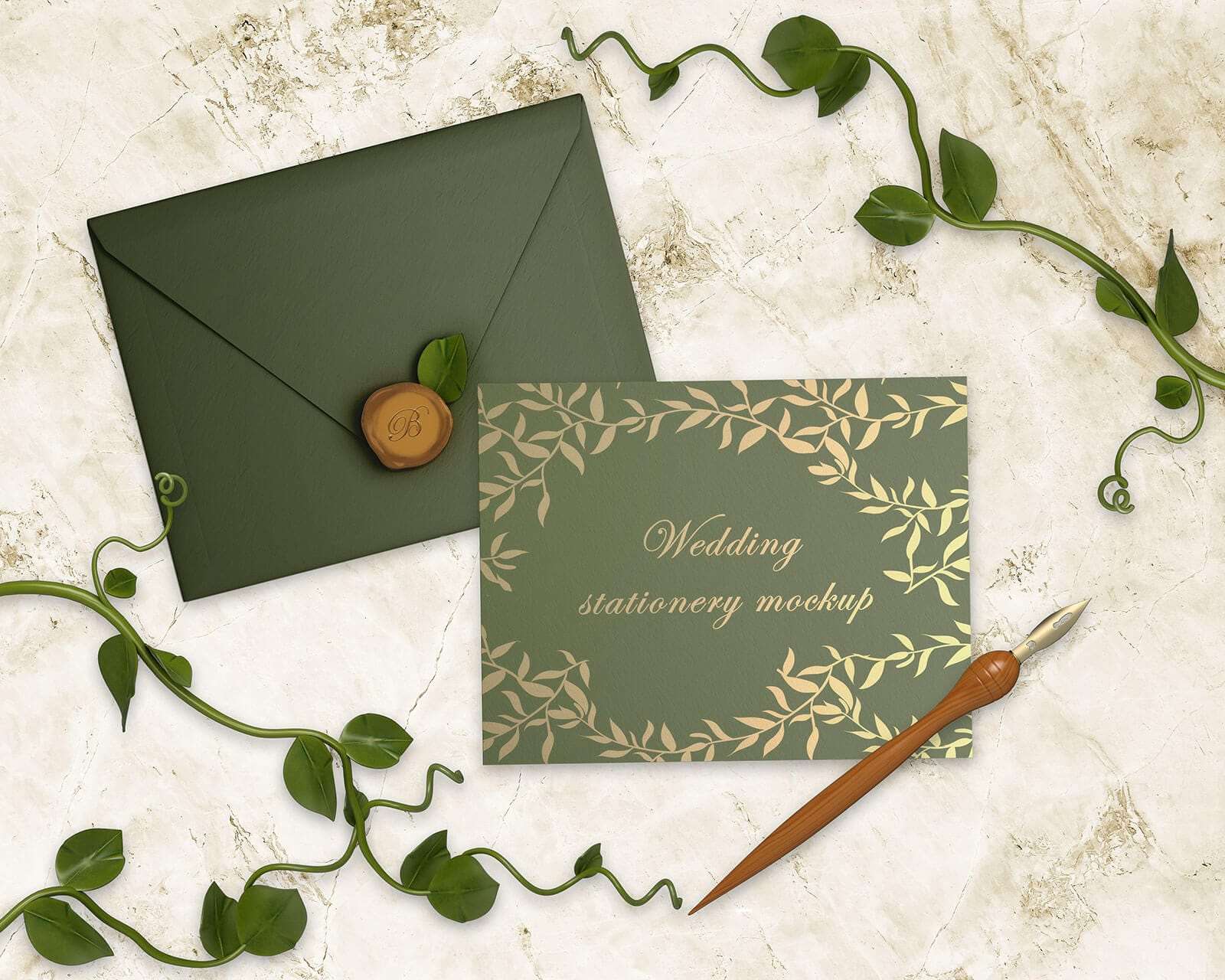 Free Wedding Invitation Card Mockup Carlos Viloria