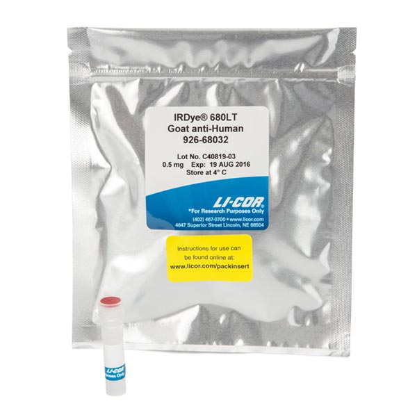 IRDye® 680LT Goat antiHuman IgG Secondary Antibody 0.5mg OÜ Carlova