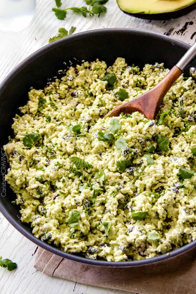 Creamy Cilantro Lime Avocado Rice Carlsbad Cravings