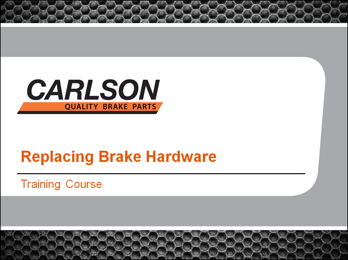 Training Carlson Quality Brake Parts