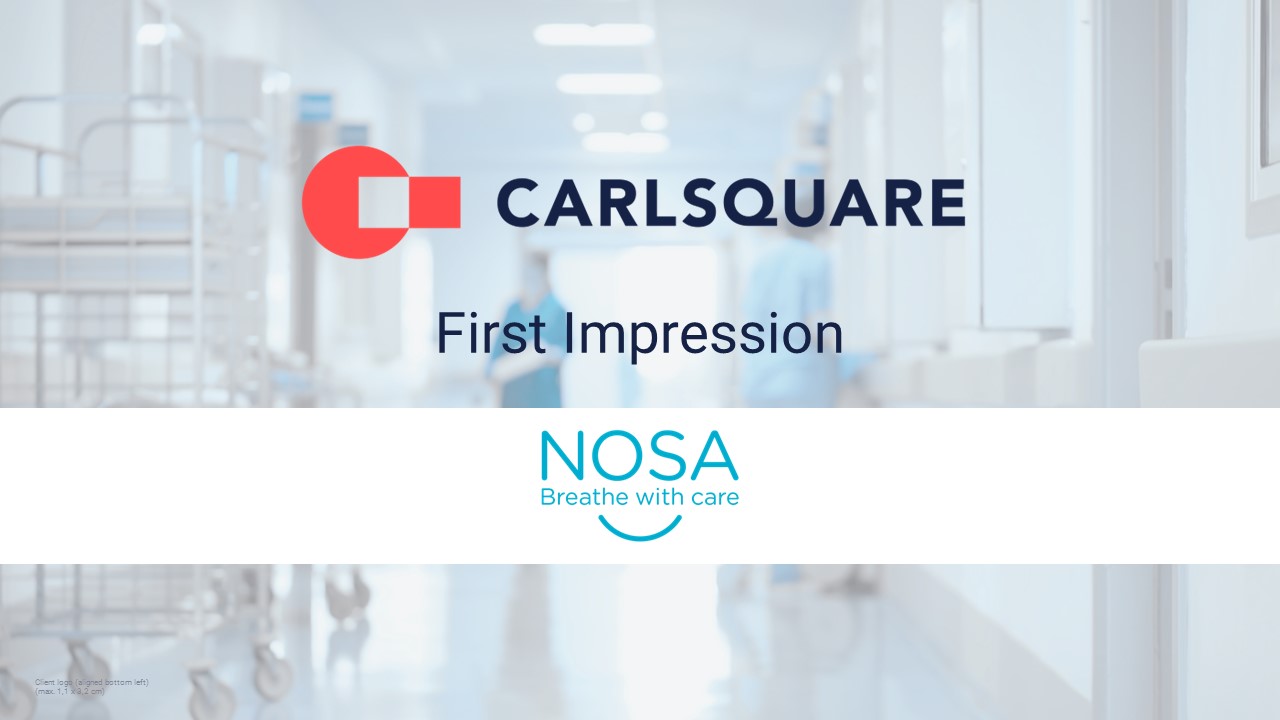 Equity Research Nosa Plugs First impression Q3, 2023 Carlsquare