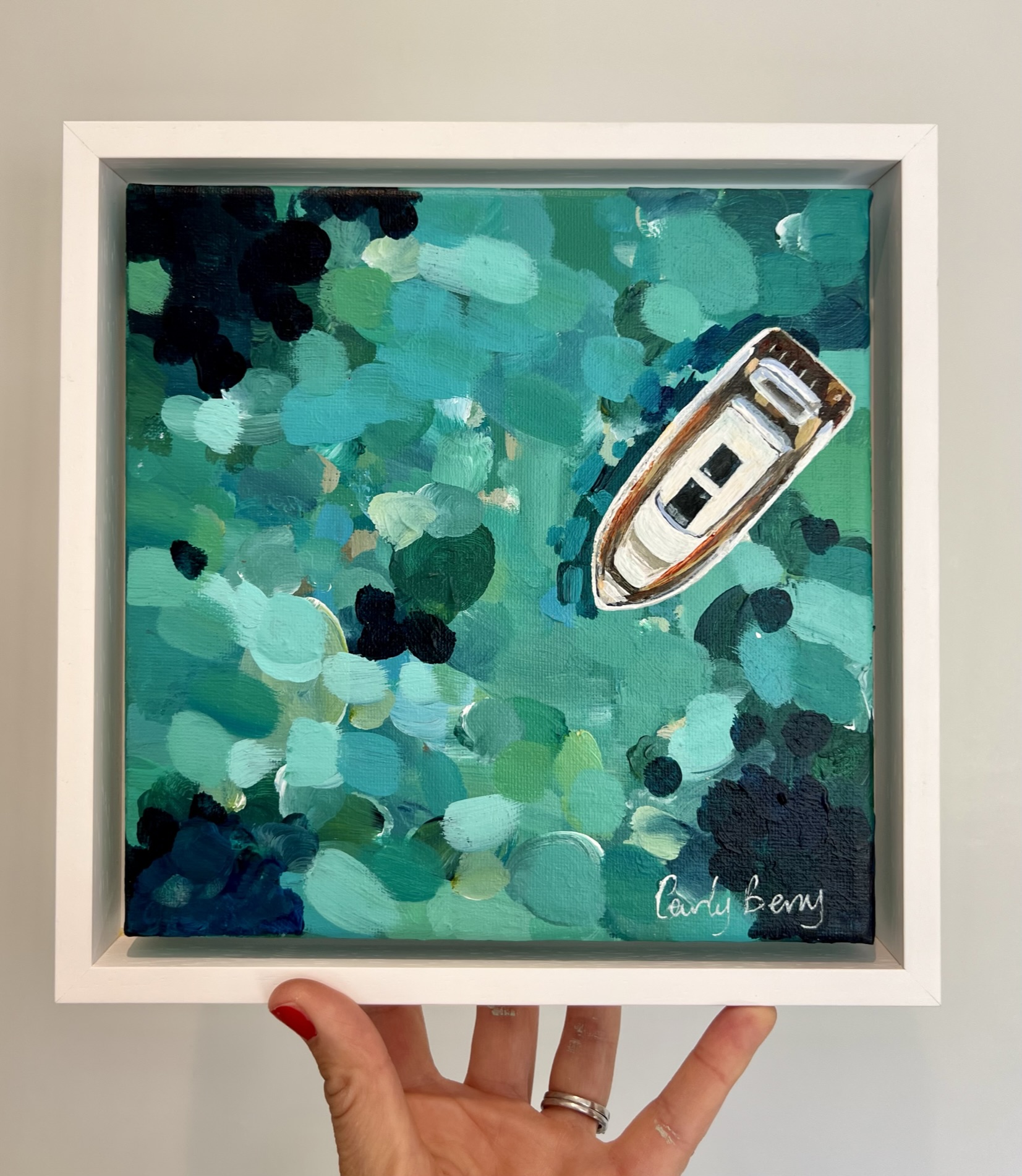Amalfi Speed Boat Carly Berry Art