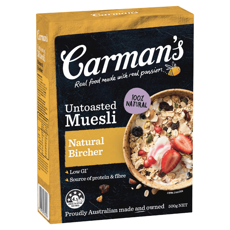 Natural Bircher Muesli Carman's Kitchen
