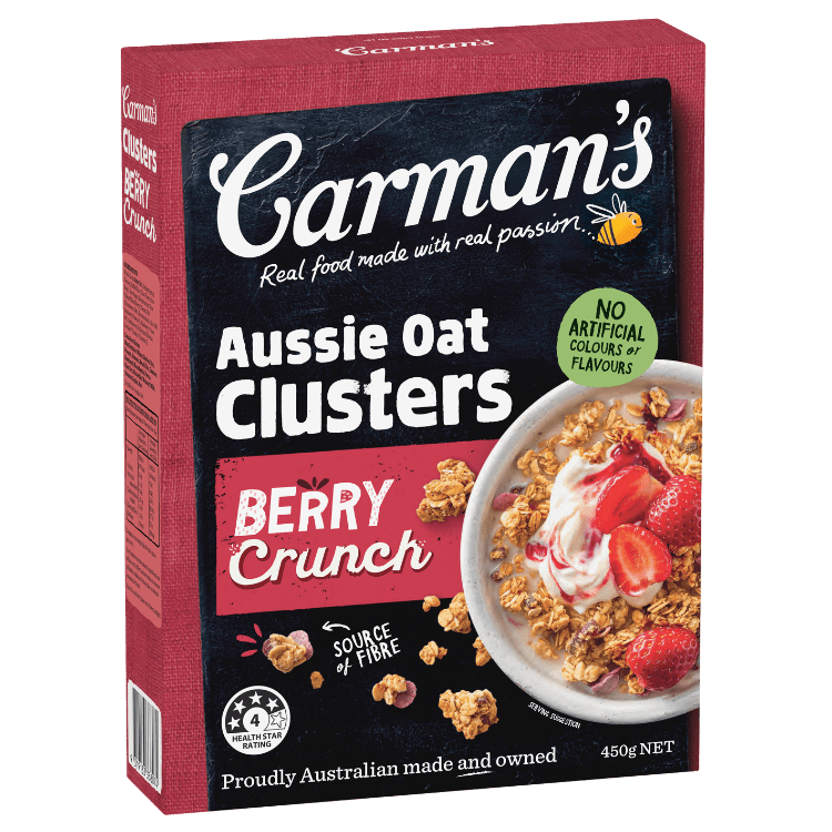 Carman’s Aussie Oat Clusters Berry Crunch Carman's Kitchen Aussie Oat Clusters Berry Crunch