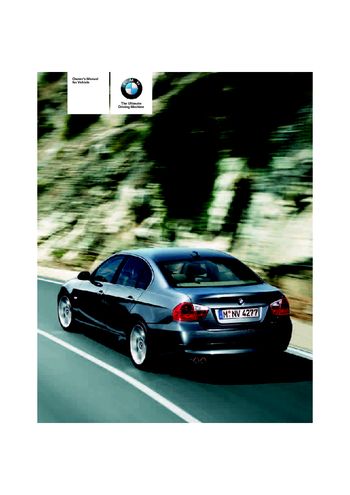 2006 Bmw 325Xi Sedan - Owner's Manual - Pdf (245 Pages)