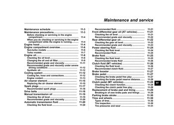 2007 Subaru Impreza Maintenance and service PDF (53 Pages)