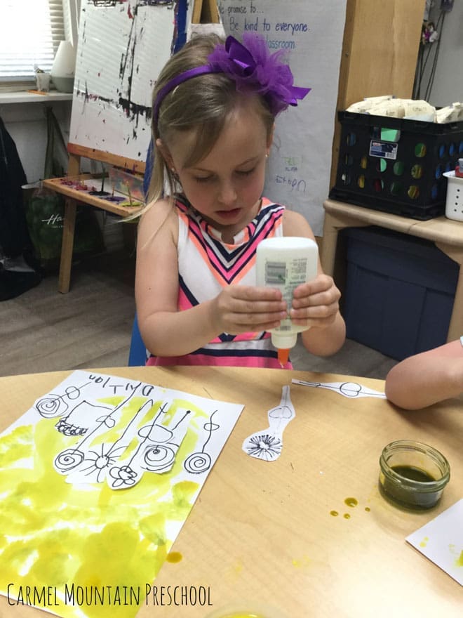 Watercolor Flowers Carmel Mountain Preschool