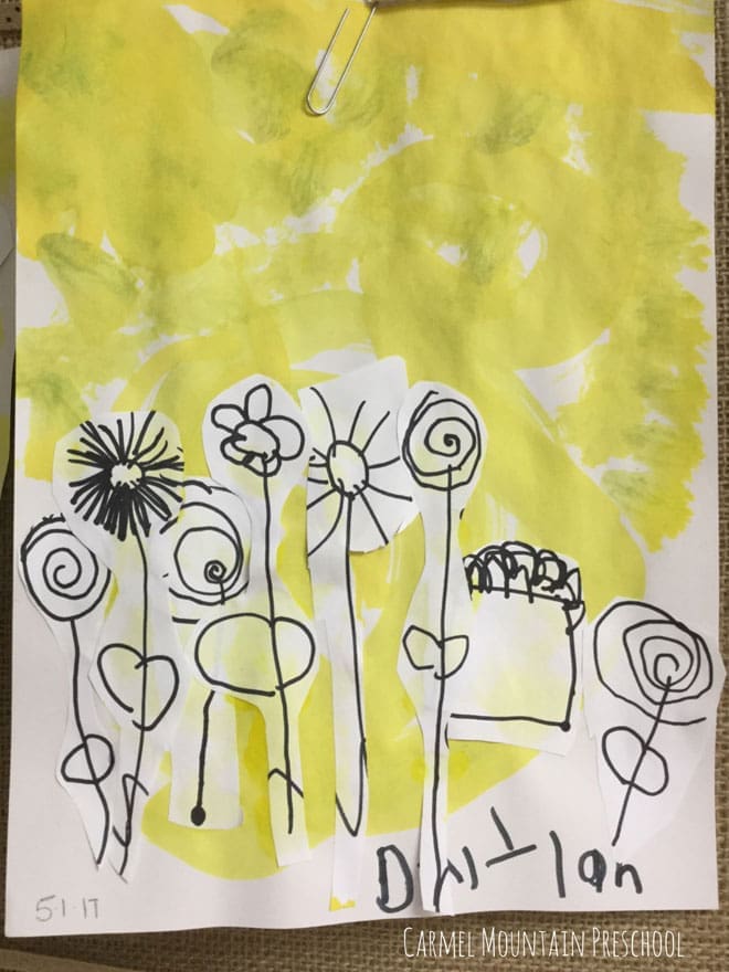 Watercolor Flowers Carmel Mountain Preschool