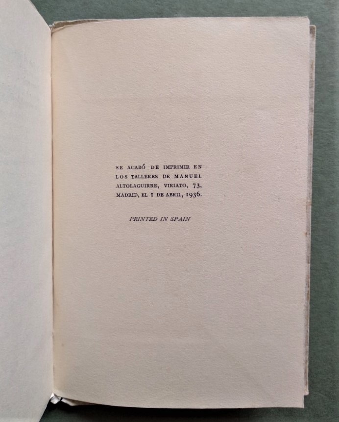 La Realidad y el Deseo. Primeras poesías. Egloga, elegía, oda. Un río