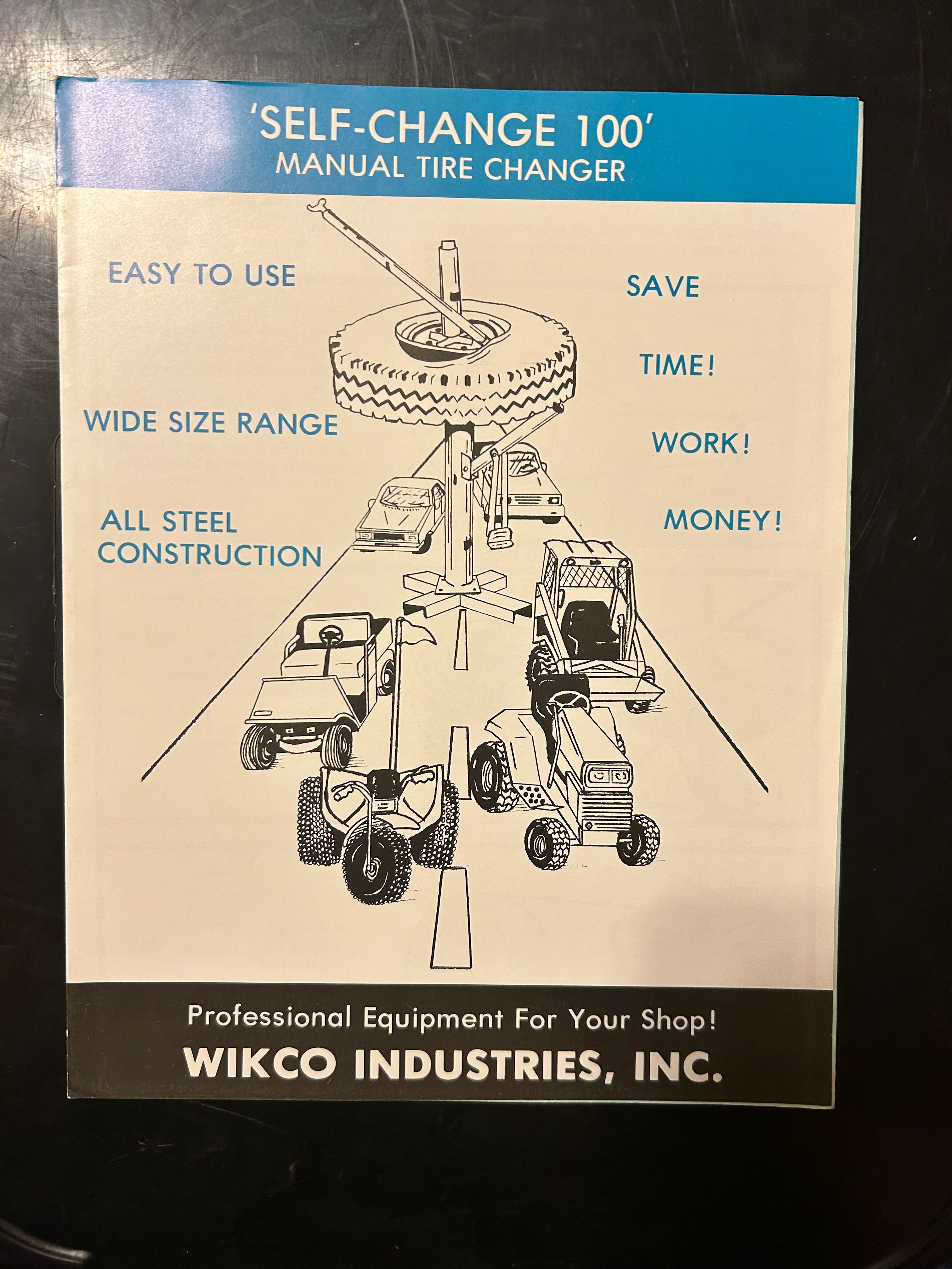 SelfChange 100 manual tire changer brochure Carmichael's Garage