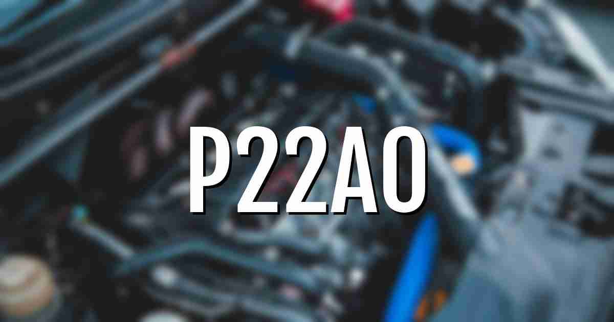 [SOLVED] P22A0 Code Low Voltage Nox Sensor 2 Quick Fix Guide
