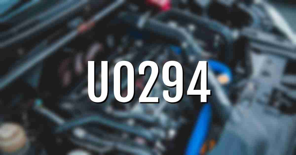[SOLVED] U0294 Code: Fixing Lost Communication With Powertrain Control
