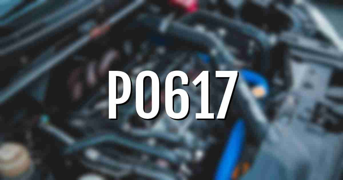 [SOLVED] P0617 Code High Voltage Starter Relay Control Circuit How