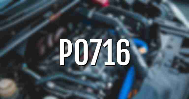 [SOLVED] P0716 Code: Fixing Transmission Input/Turbine Speed Sensor
