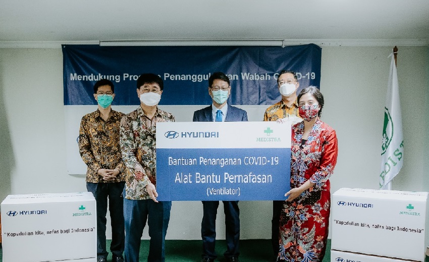 Kasus Positif Corona Masih Tinggi, Hyundai Berikan Ventilator ke Rumah