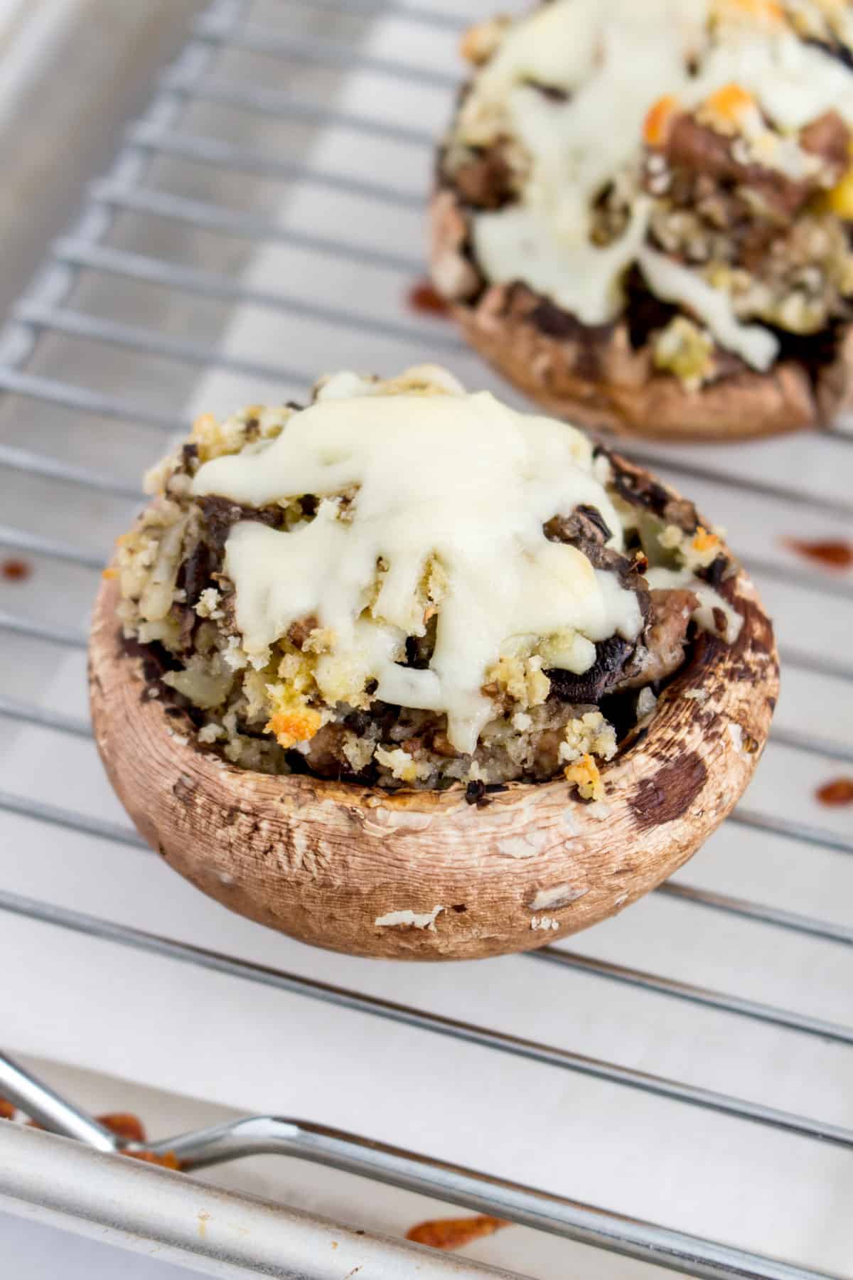 Easy Healthy Stuffed Mushrooms Main or Side Dish
