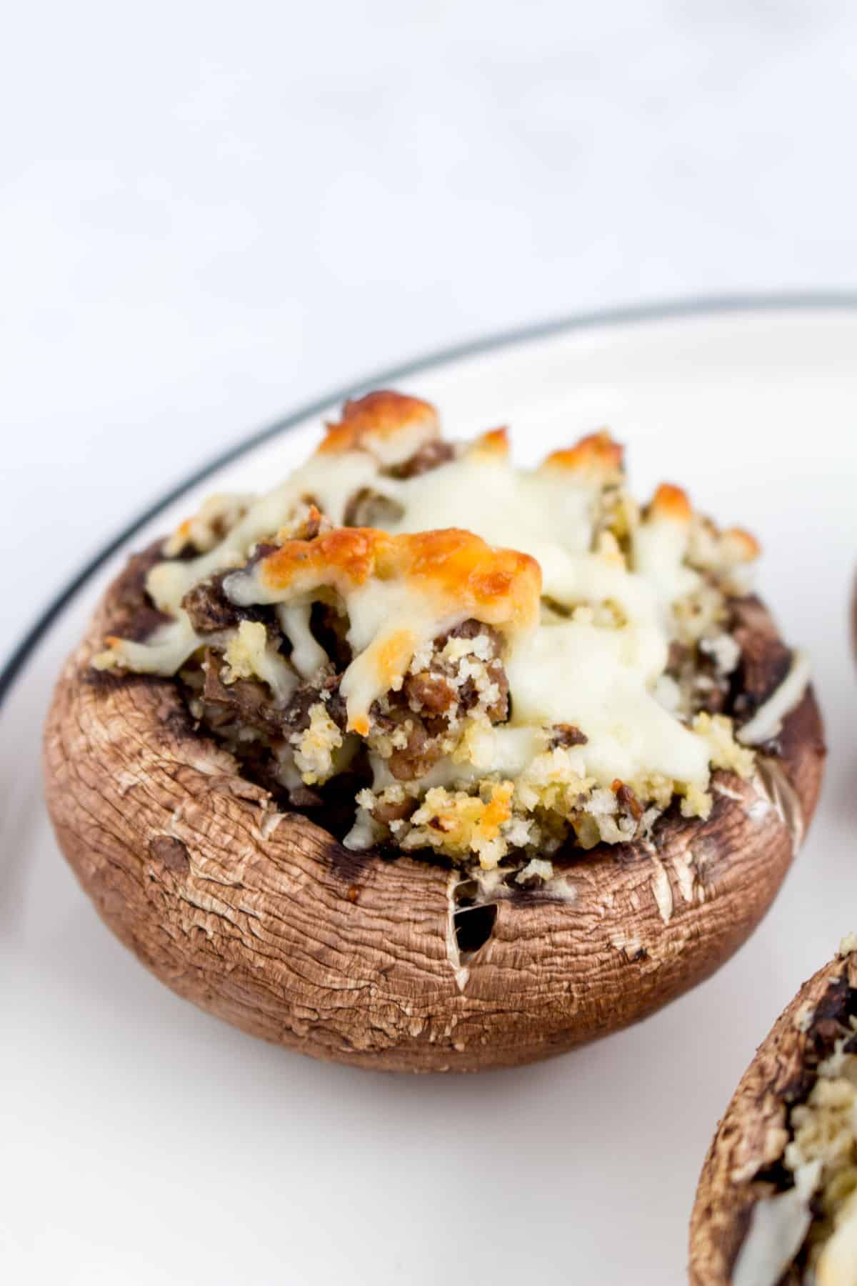 Easy Healthy Stuffed Mushrooms Main or Side Dish