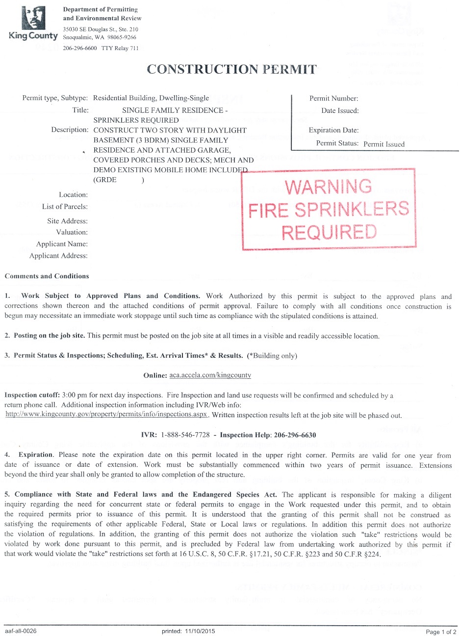 Preparations Obtain Planning Permit