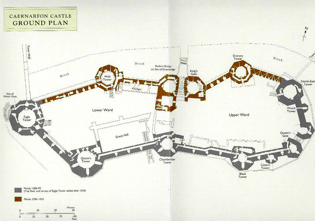 Caernarfon Castle Map