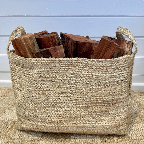 Jute Storage Basket Rectangle Natural Set of 2 Carnival Homewares