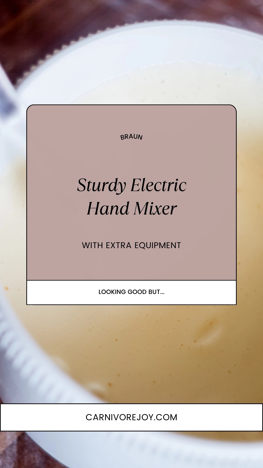 Considering a New Electric Hand Mixer from Braun