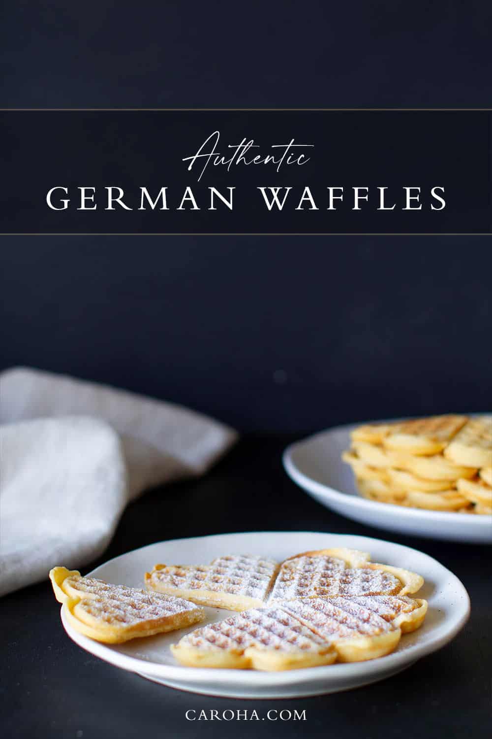 Homemade German Waffles (Herzwaffeln) Caroha