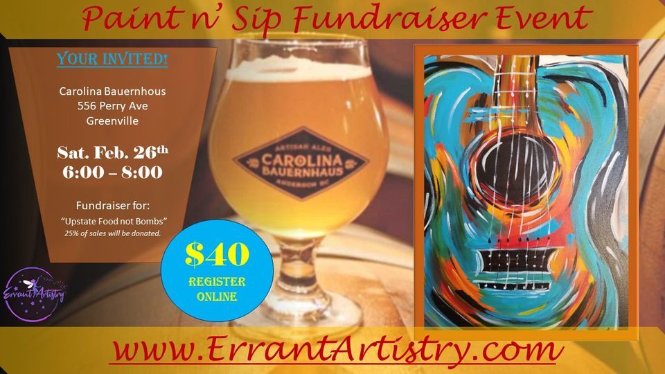 Carolina Bauernhaus Paint n' Sip Fundraiser