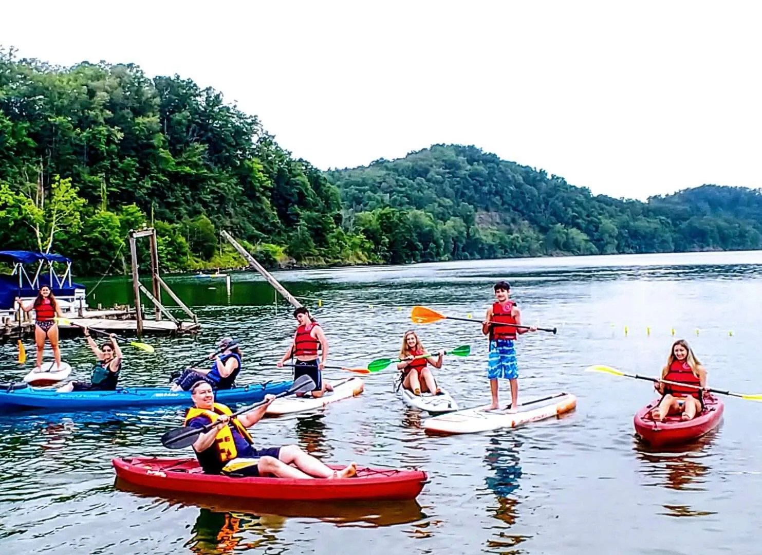 Kayak Rentals on Fontana Lake Open Lake Carolina Bound Adventures