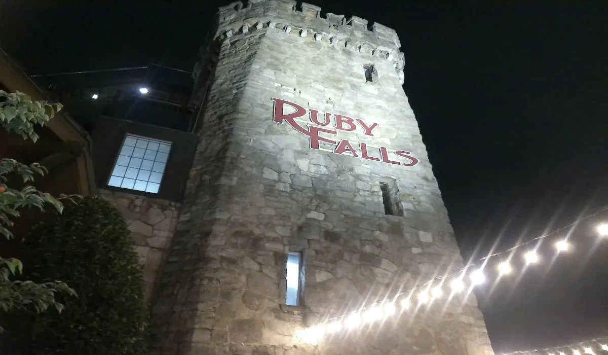 Ruby Falls at Lookout Mountain Carolina Ocoee