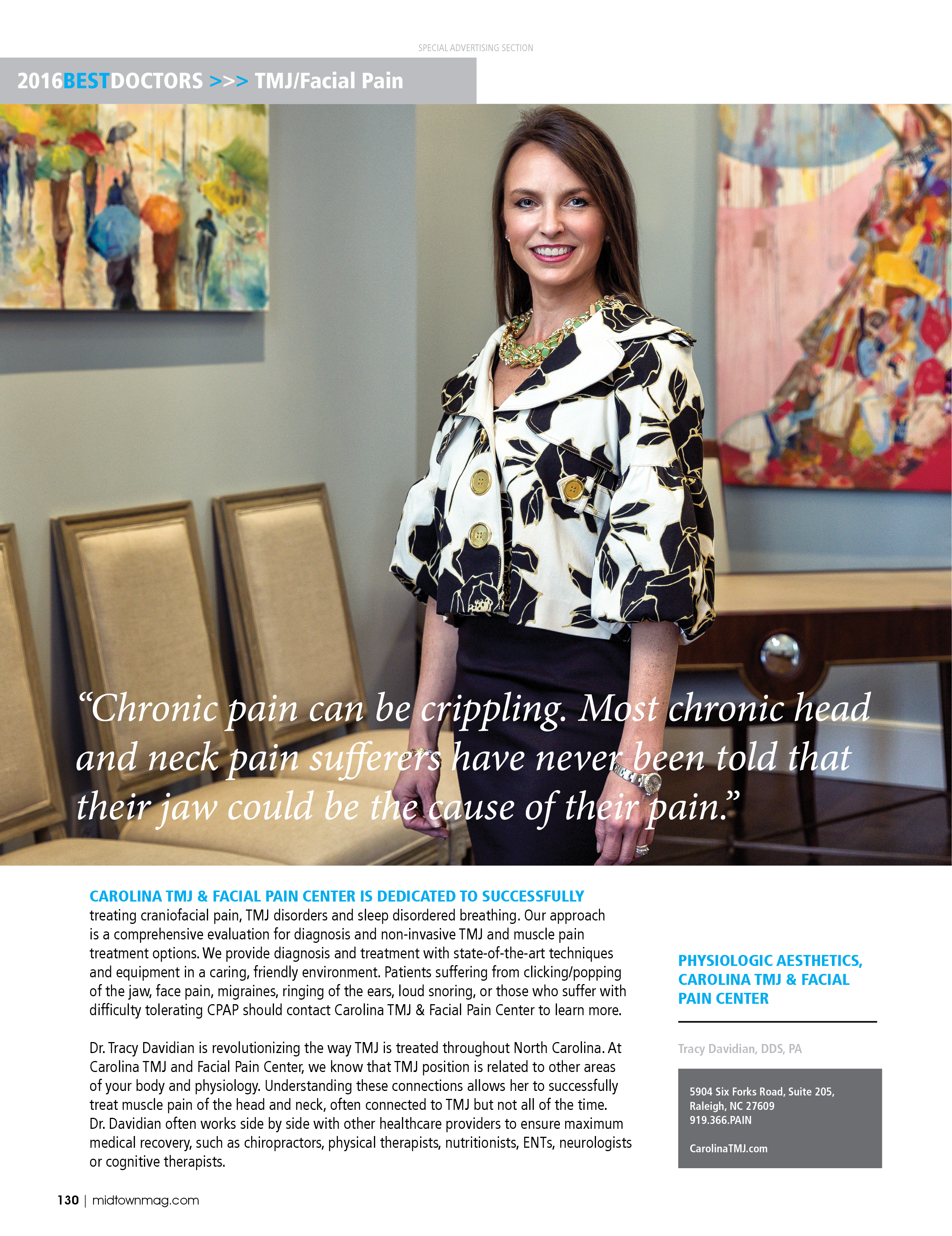 Midtown Magazine's Best Doctors of 2016 Carolina TNJ