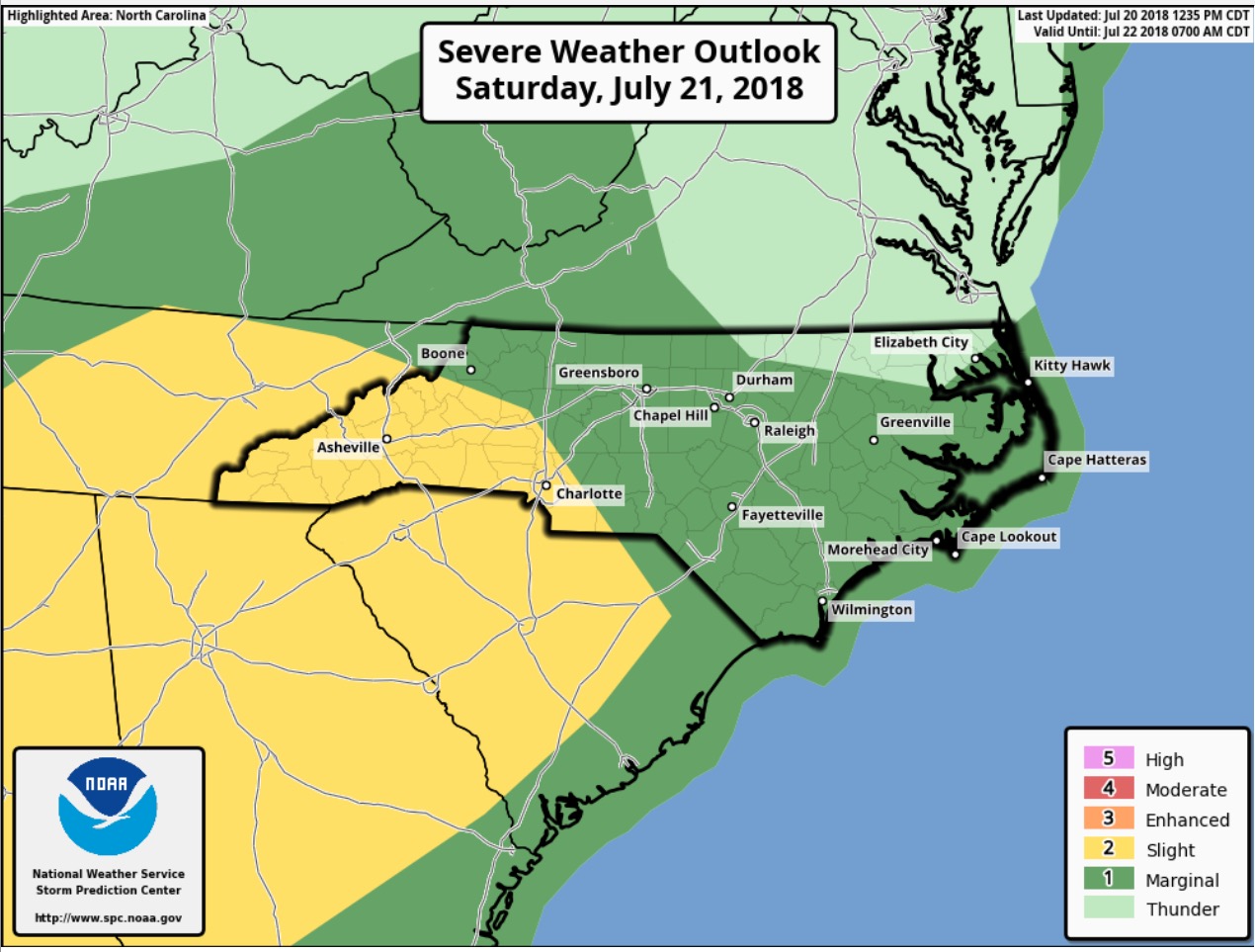Severe Thunderstorms Threaten the Carolinas Carolina Weather Authority