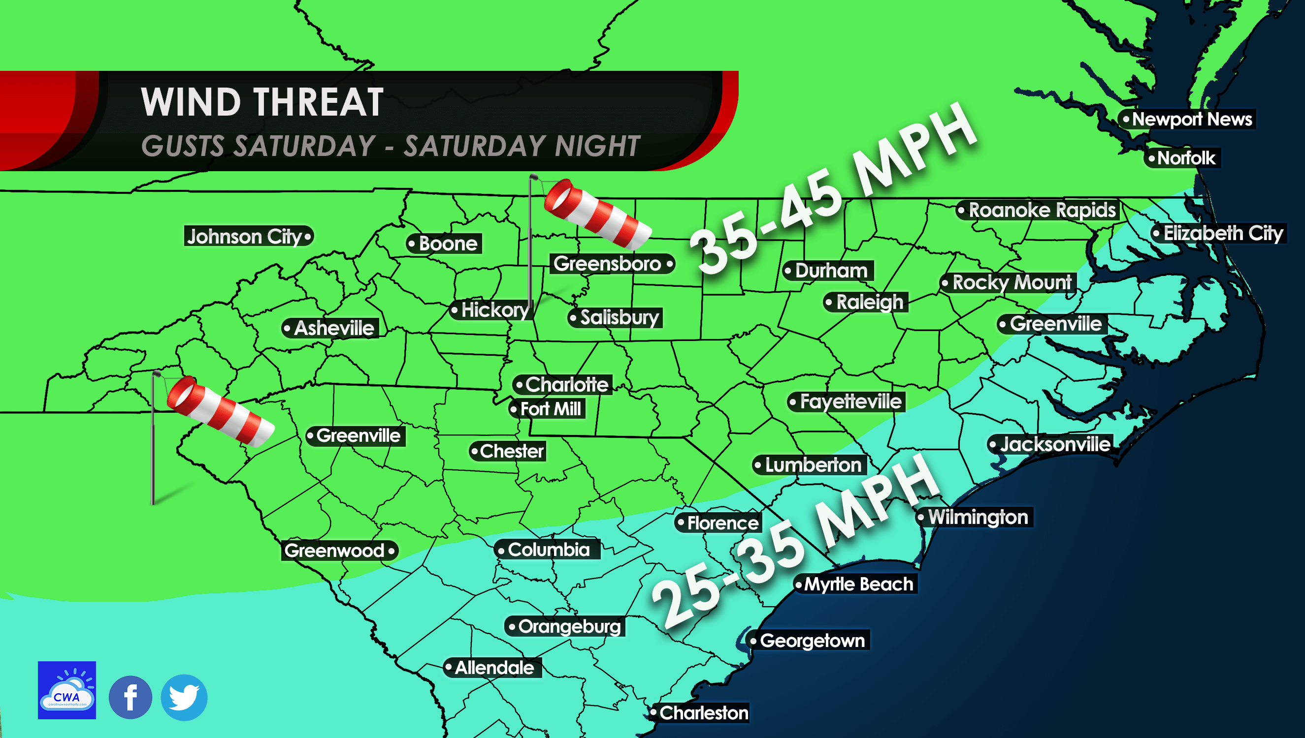 May Want to Charge Those Phones Today Carolina Weather Authority