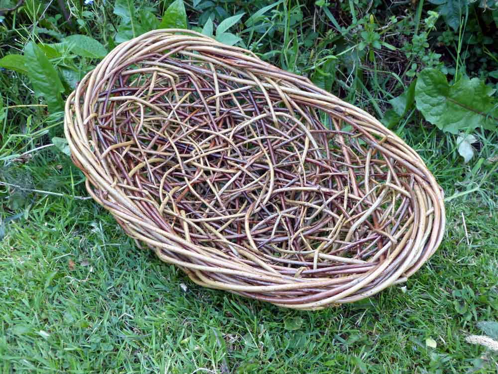Random weave basket Caroline Gregson